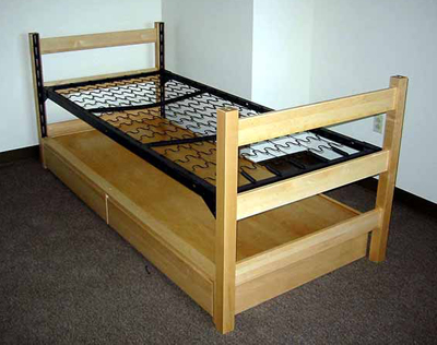 Furniture  Frames on Twin Extra Long Bed  With Mattress   Picture