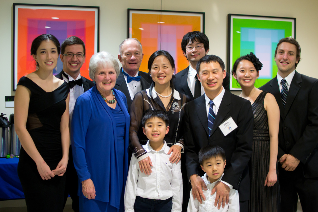 Roland, Annette, Samuel and Joshua with outgoing housemasters Roger and Dottie mark and members of the 2012 SPEC.  