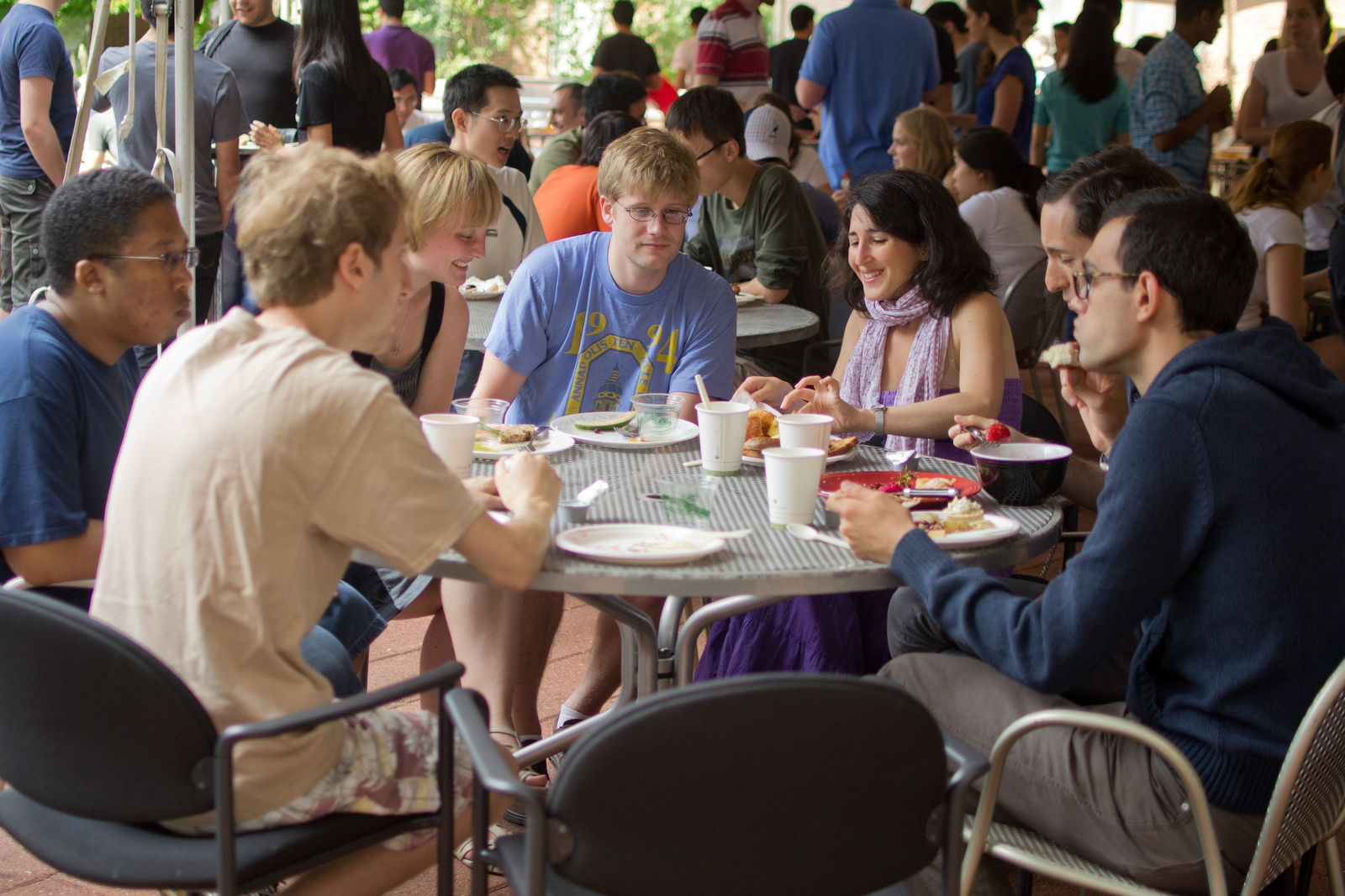 Residents and friends enjoy the orientation brunch last year. Courtesy of SP Photofile Committee.  